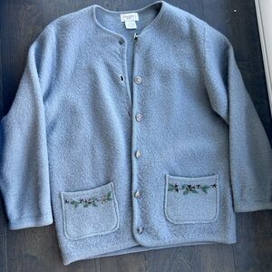 Vintage 100% Wool Cardigan Size Large